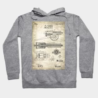 Gatling Gun Patent - 1862 Machine gun - S Hoodie